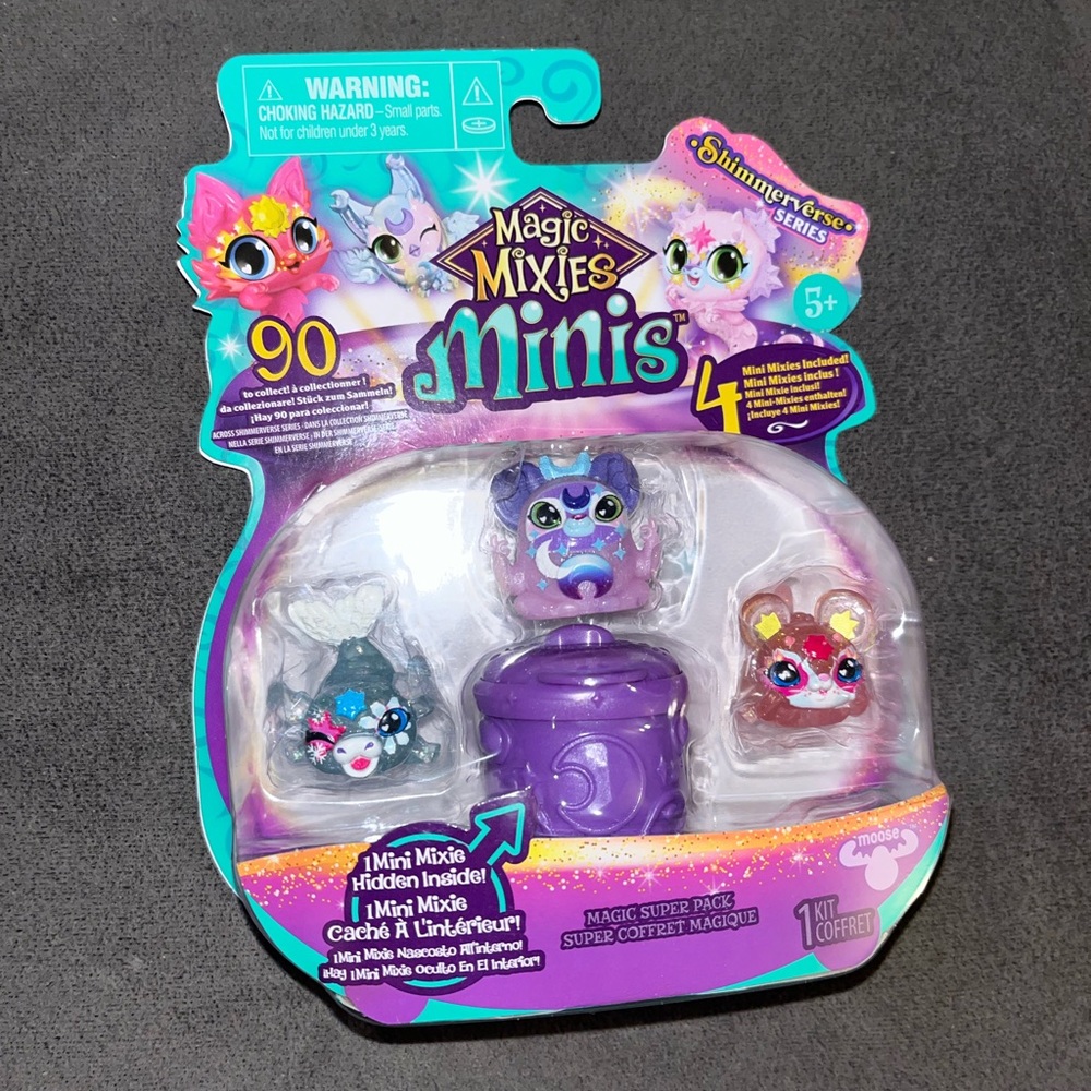 🆕 MAGIC MIXIES MINIS SHIMMERVERSE SERIES, 4 MINI MIXIES INCLUDED,
